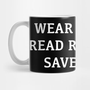 Wear a Mask, Read Romance, Save Lives Mug